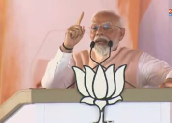 प्रधानमंत्री नरेन्द्र मोदी ने मेरठ से लोकसभा चुनाव का शंखनाद किया